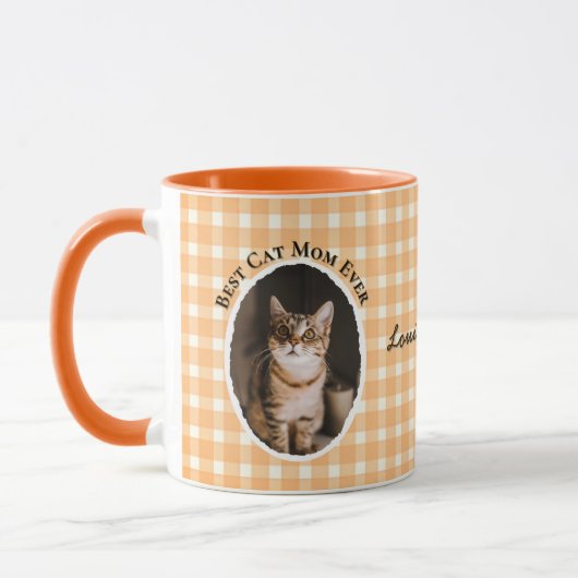 Beste kattenmoeder ooit Aangepaste grappige leuke  Mok (Links)