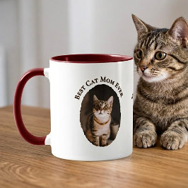 Beste kattenmoeder ooit Aangepaste grappige leuke Mok