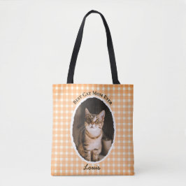 Beste kattenmoeder ooit Aangepaste grappige leuke Tote Bag
