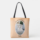 Beste kattenmoeder ooit Aangepaste grappige leuke Tote Bag (Achterkant)