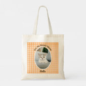 Beste kattenmoeder ooit Aangepaste grappige leuke Tote Bag (Achterkant)