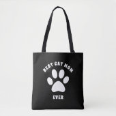 Beste kattenmoeder ooit Aangepaste tekst Gepersona Tote Bag (Voorkant)