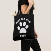 Beste kattenmoeder ooit Aangepaste tekst Gepersona Tote Bag (Dichtbij)