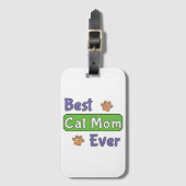 Beste kattenmoeder ooit bagagelabel (Voorkant (verticaal))