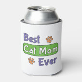Beste kattenmoeder ooit blikjeskoeler (Blikje Voorkant)