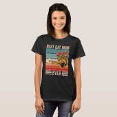  Beste Kattenmoeder Ooit Eerste Bump Moederdag T-shirt (Voorkant volledig)