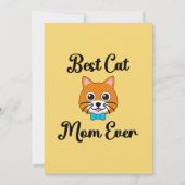Beste Kattenmoeder Ooit Feestdagenkaart (Voorkant)