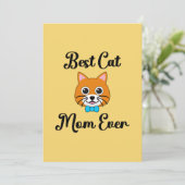 Beste Kattenmoeder Ooit Feestdagenkaart (Staand voorkant)