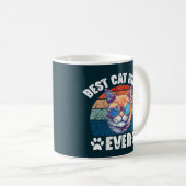 Beste Kattenmoeder Ooit Funny Cats Lovers Mother Koffiemok (Voorkant rechts)