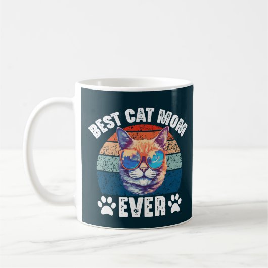 Beste Kattenmoeder Ooit Funny Cats Lovers Mother Koffiemok (Links)