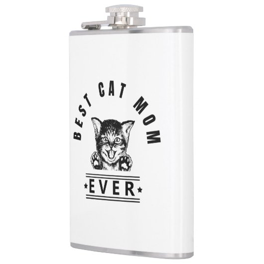 Beste kattenmoeder ooit heupfles (Links)