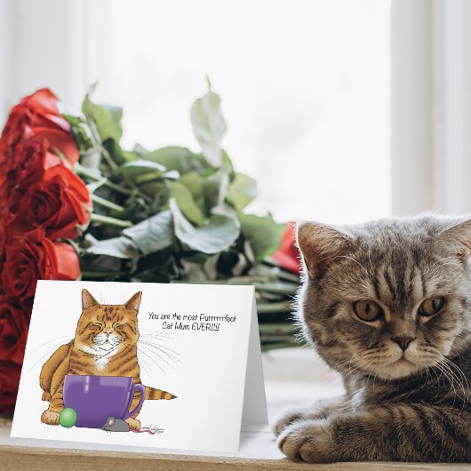 Beste kattenmoeder ooit! kaart