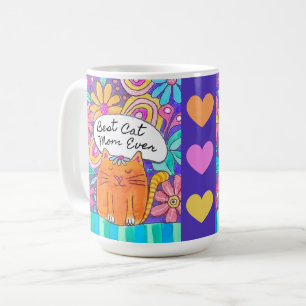 Beste kattenmoeder ooit kattenliefhebber cadeaumok koffiemok