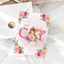 Beste kattenmoeder ooit kittenillustratie Moederda