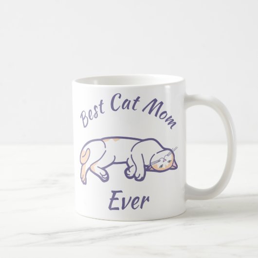 Beste kattenmoeder ooit koffiemok (Rechts)