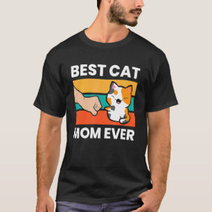 Beste Kattenmoeder Ooit Mama Calico Kat T-shirt