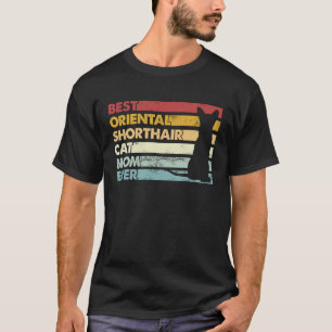 Beste kattenmoeder ooit Moeder Oosterse Korthaar T-shirt