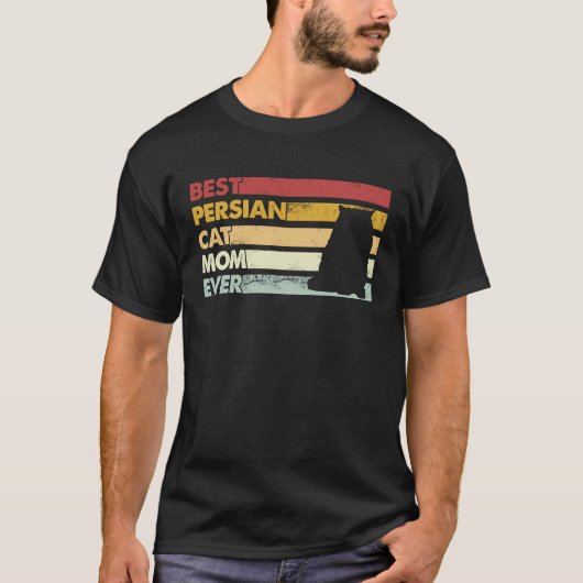Beste kattenmoeder ooit Moeder Perzische Kat T-shirt (Voorkant)