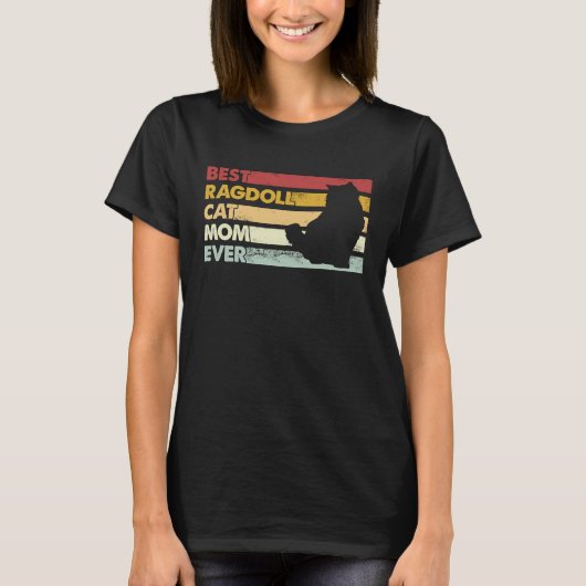 Beste kattenmoeder ooit Moeder Ragdoll kat T-shirt (Voorkant)