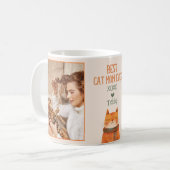 Beste Kattenmoeder Ooit Moederdag Pet Foto Koffiemok (Voorkant links)