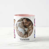 Beste Kattenmoeder Ooit Mok met Custom Photo (Midden)