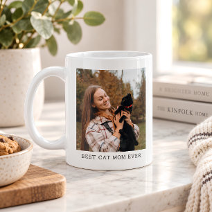 Beste kattenmoeder ooit Persoonlijk cadeau met fot Koffiemok