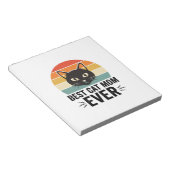 Beste kattenmoeder ooit Retro kattengezicht vintag Notitieblok (Schuin)