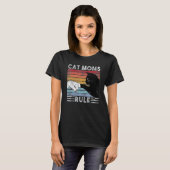 Beste kattenmoeder ooit Retro kattenmoeder Kattenm T-shirt (Voorkant volledig)