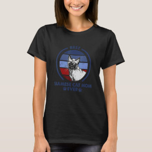 Beste kattenmoeder ooit Siamese kat T-shirt