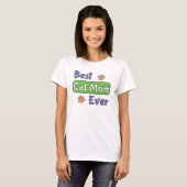 Beste kattenmoeder ooit t-shirt (Voorkant volledig)