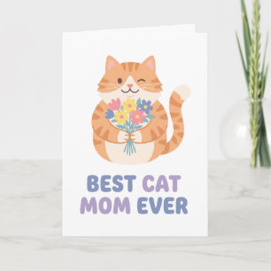 Beste Kattenmoeder Ooit Tabby Kat Grafisch Kaart
