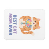 Beste kattenmoeder ooit Tabby kat grafisch Magneet (Horizontaal)