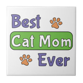 Beste kattenmoeder ooit tegeltje