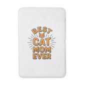 Beste kattenmoeder ooit vintage graveerontwerp_1 badmat (Voorkant Verticaal)