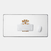 Beste kattenmoeder ooit vintage graveerontwerp_1 bureaumat (Keyboard & Muis)