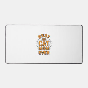 Beste kattenmoeder ooit vintage graveerontwerp_1 bureaumat