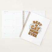 Beste kattenmoeder ooit vintage graveerontwerp_1 planner (Display)