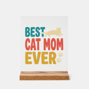 Beste kattenmoeder ooit vintage kattenliefhebber o acryl bord
