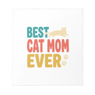 Beste kattenmoeder ooit vintage kattenliefhebber o notitieblok