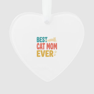 Beste kattenmoeder ooit vintage kattenliefhebber o ornament