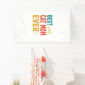 Beste kattenmoeder ooit vintage kattenliefhebber o spandoek (Insitu)