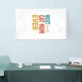 Beste kattenmoeder ooit vintage kattenliefhebber o spandoek (Beurs)