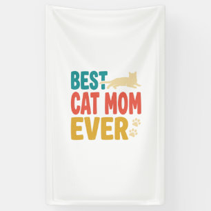 Beste kattenmoeder ooit vintage kattenliefhebber o spandoek