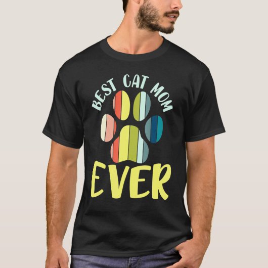 Beste kattenmoeder ooit voor kattenliefhebber Moed T-shirt (Voorkant)