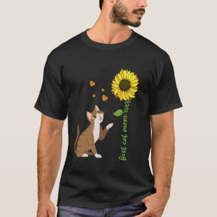 Beste Kattenmoeder Ooit Zonnebloem Harten Liefde T-shirt
