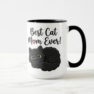 Beste kattenmoeder ooit Zwarte kat koffiemok Mok
