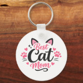 Beste Kattenmoeder Sleutelhanger (Voorkant)