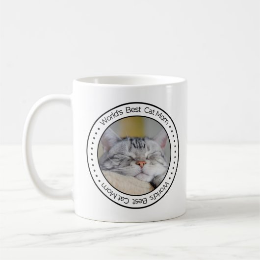 Beste Kattenmoeder ter Wereld Klassieke aangepaste Koffiemok (Links)