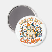 Beste kattenmoeder ter wereld!   magneet (Voorkant / Achterkant)