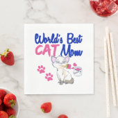 Beste kattenmoeder ter wereld servet (Insitu)
